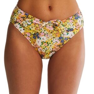 Time and Tru Women’s Printed Cinched Bikini Swim Bottom Plus Size 3X (24W-26W)